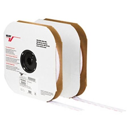 BOX PARTNERS Box Partners VEL135 1 in. x 75 foot- Hook- White Cloth Tie Tape- Individual Strips VEL135